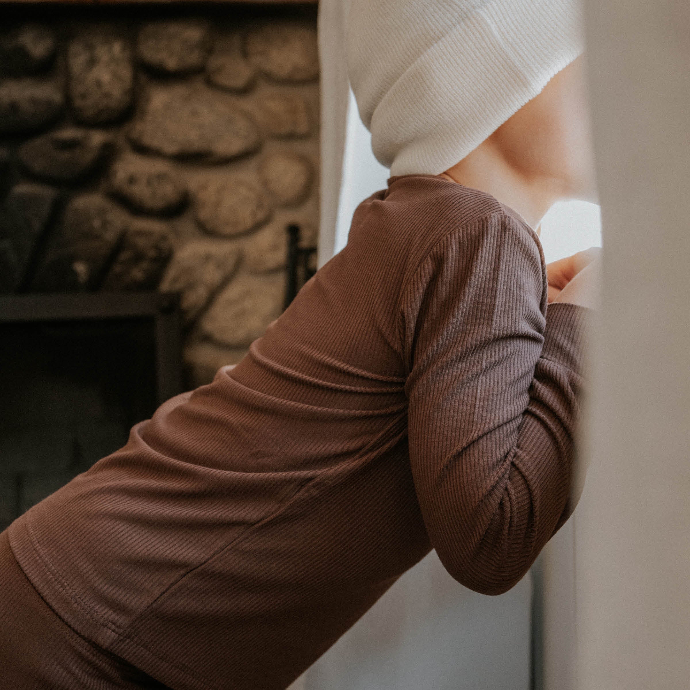 Cowboy Coffee | Ribbed Bamboo Viscose Two Piece Set