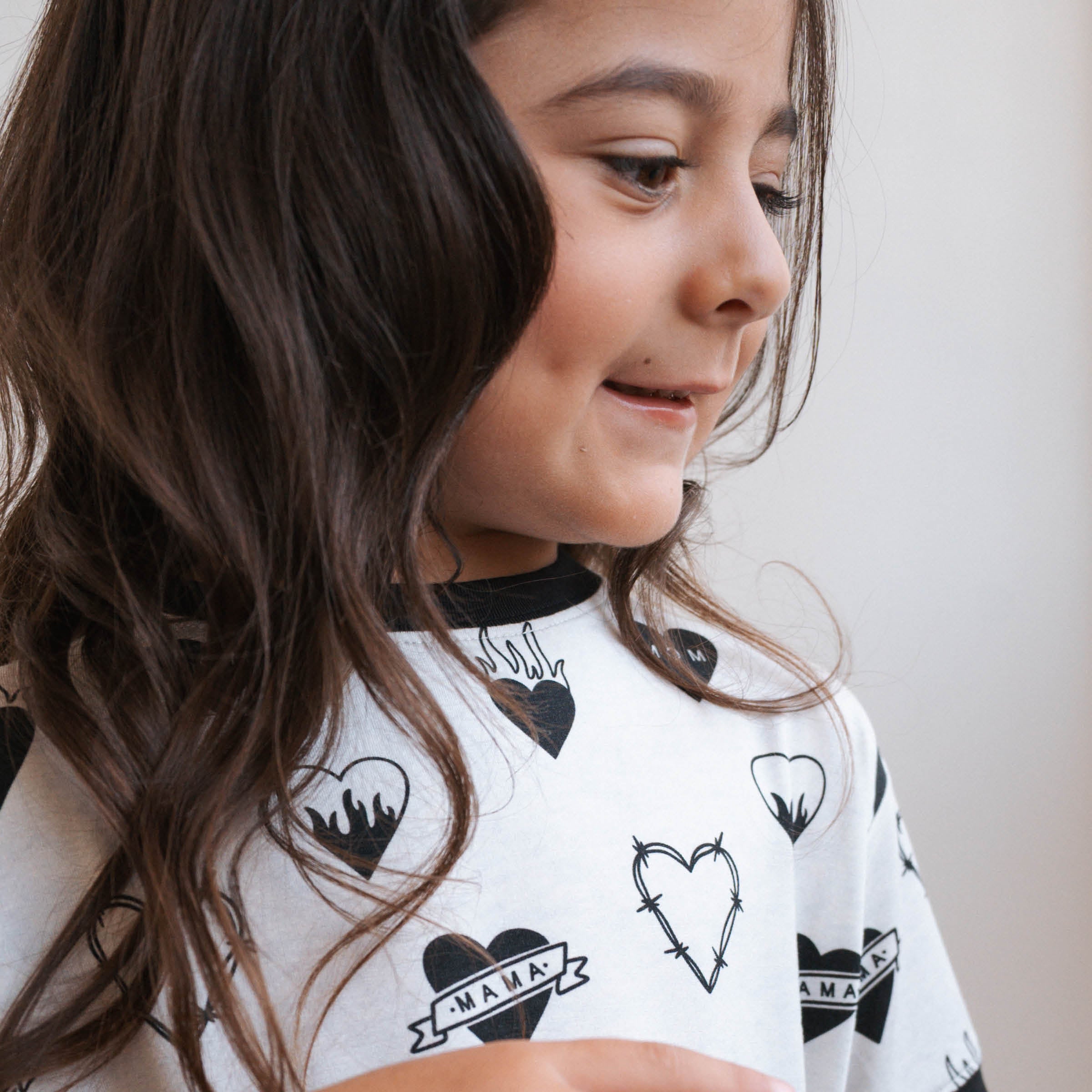 Tattoo Heart Heather Grey | T-Shirt Dress