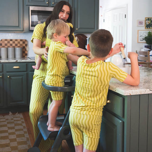 Lemon Lime | Bamboo Viscose Two Piece Short Set