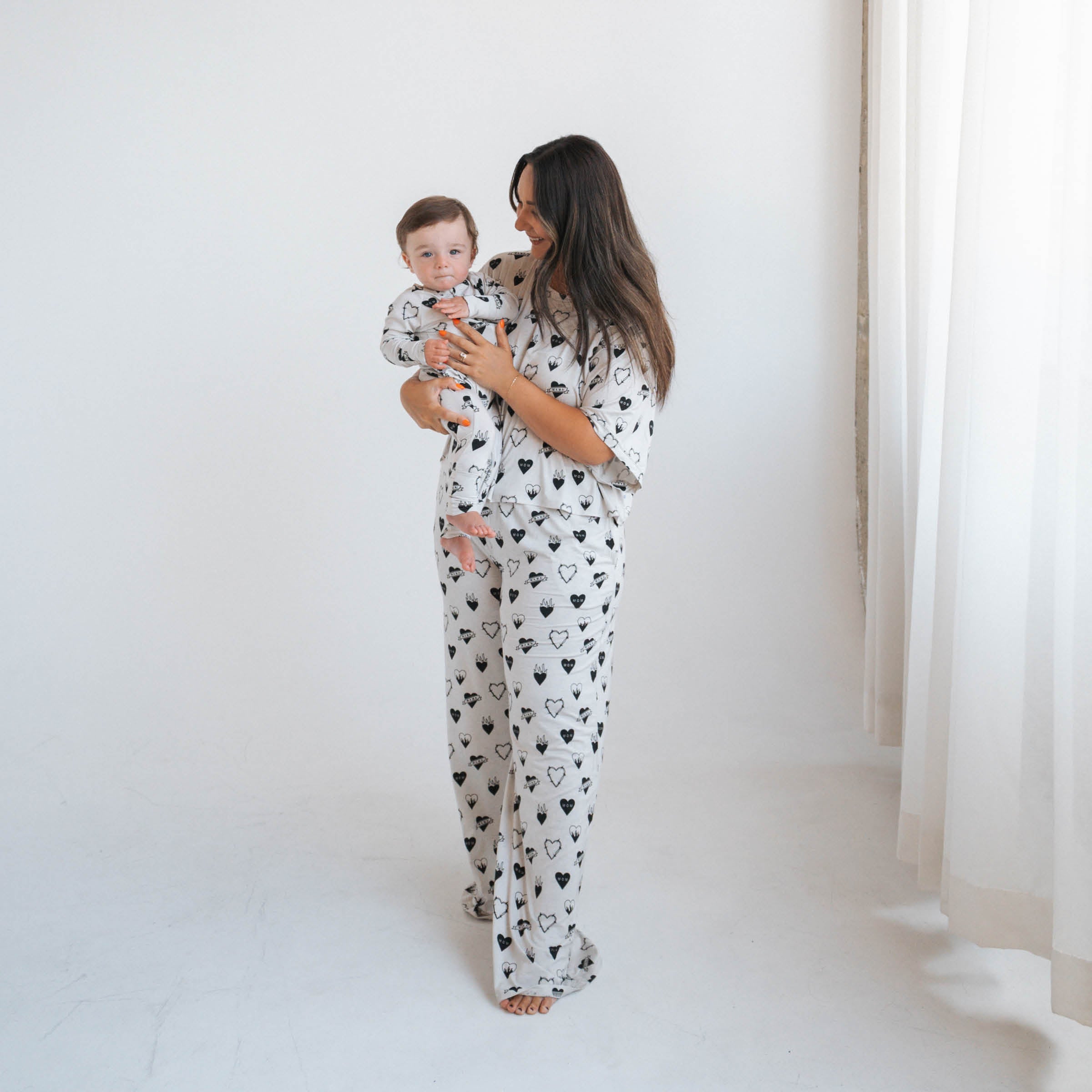 Tattoo Heart Heather Grey | Women's Cropped Boxy Top