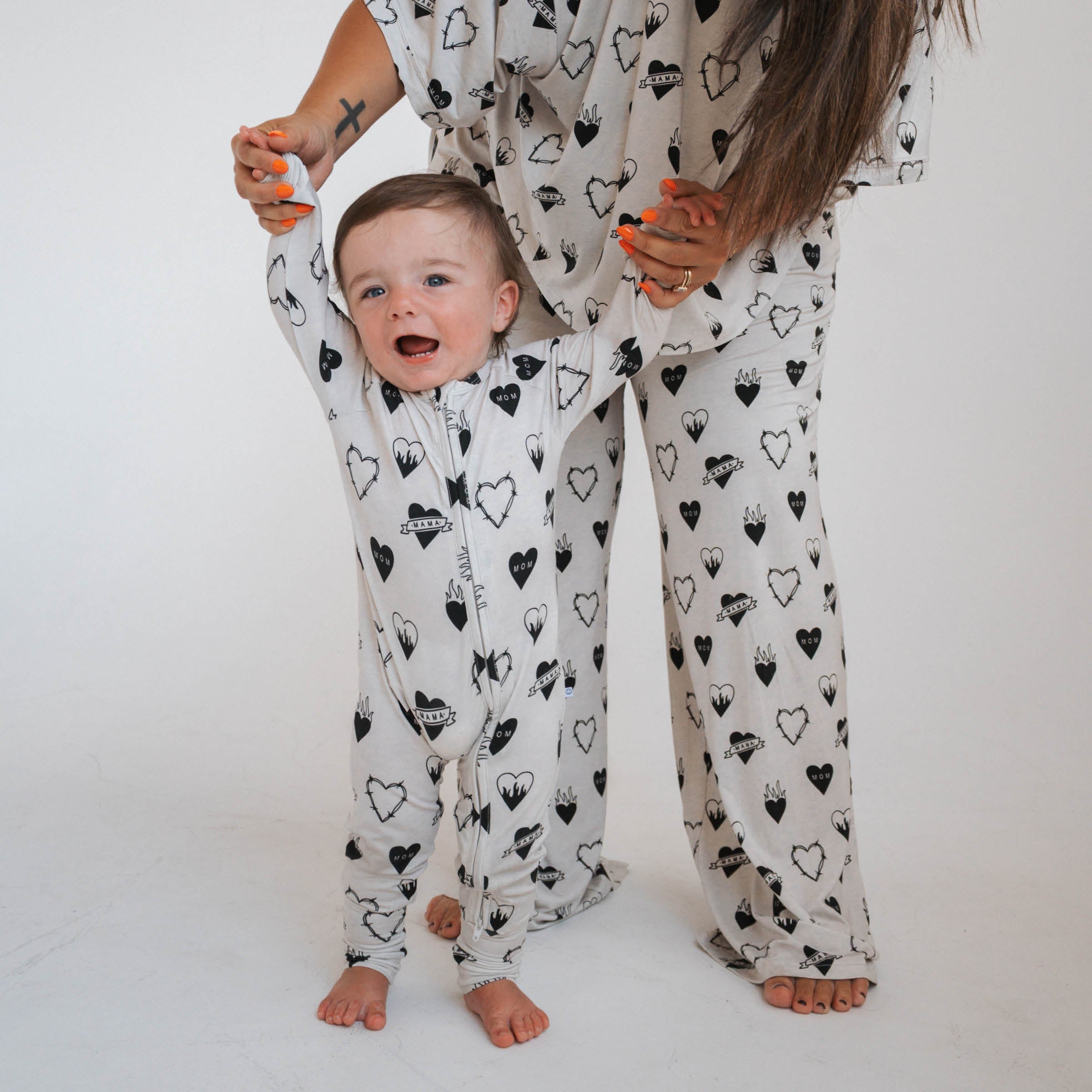 Tattoo Heart Heather Grey | Women's Boxer Pant