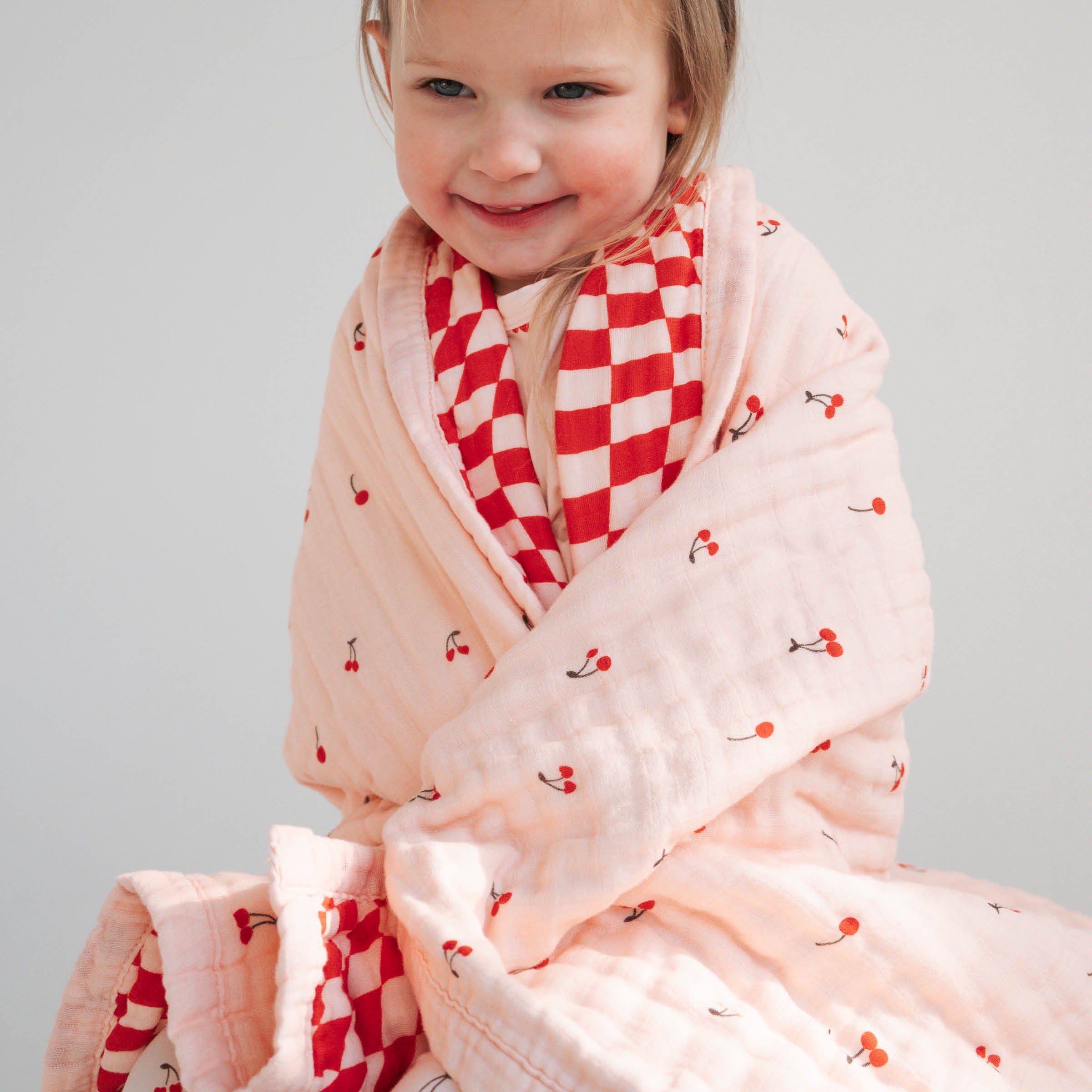 Cherry | Reversible Muslin Quilt