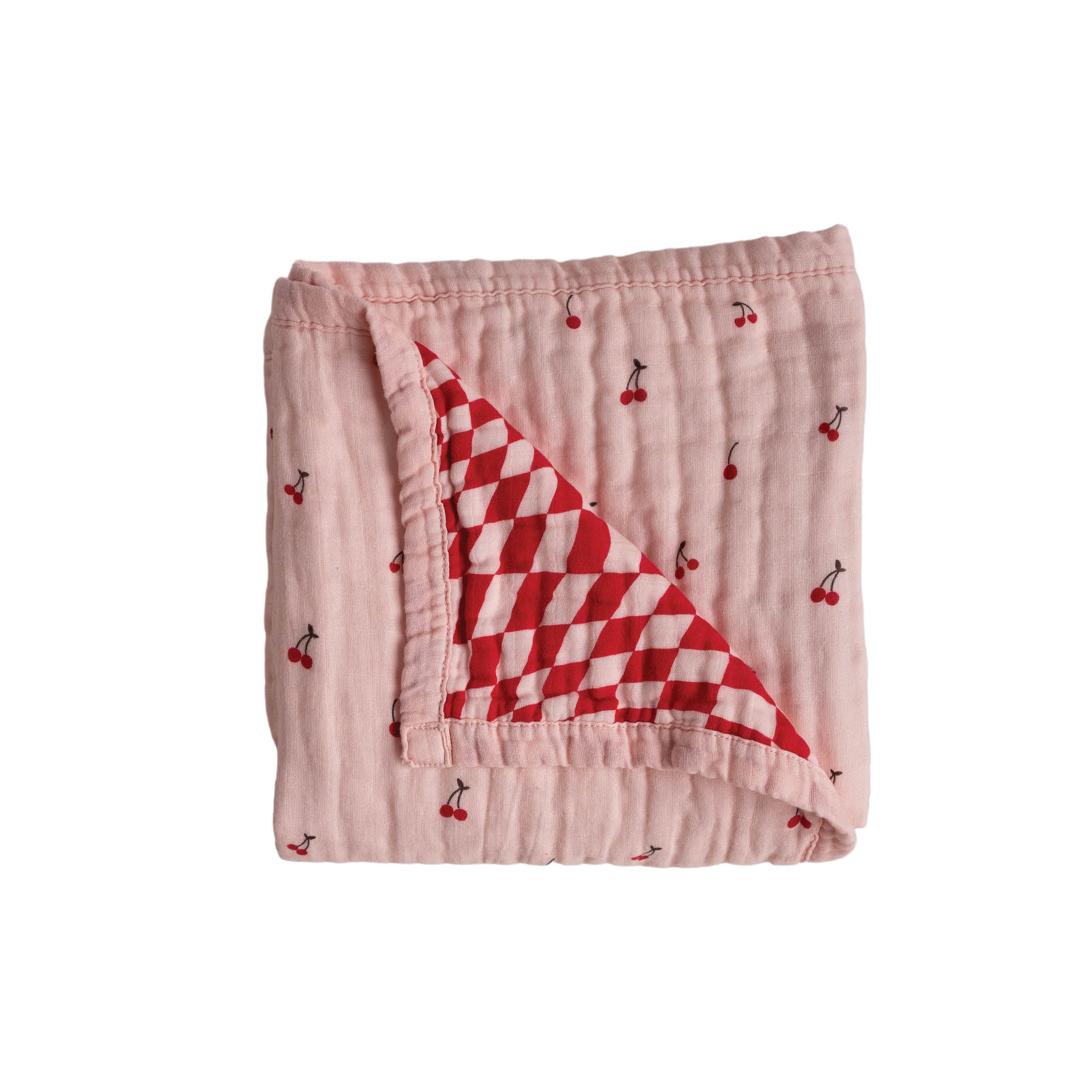 Cherry | Reversible Muslin Quilt