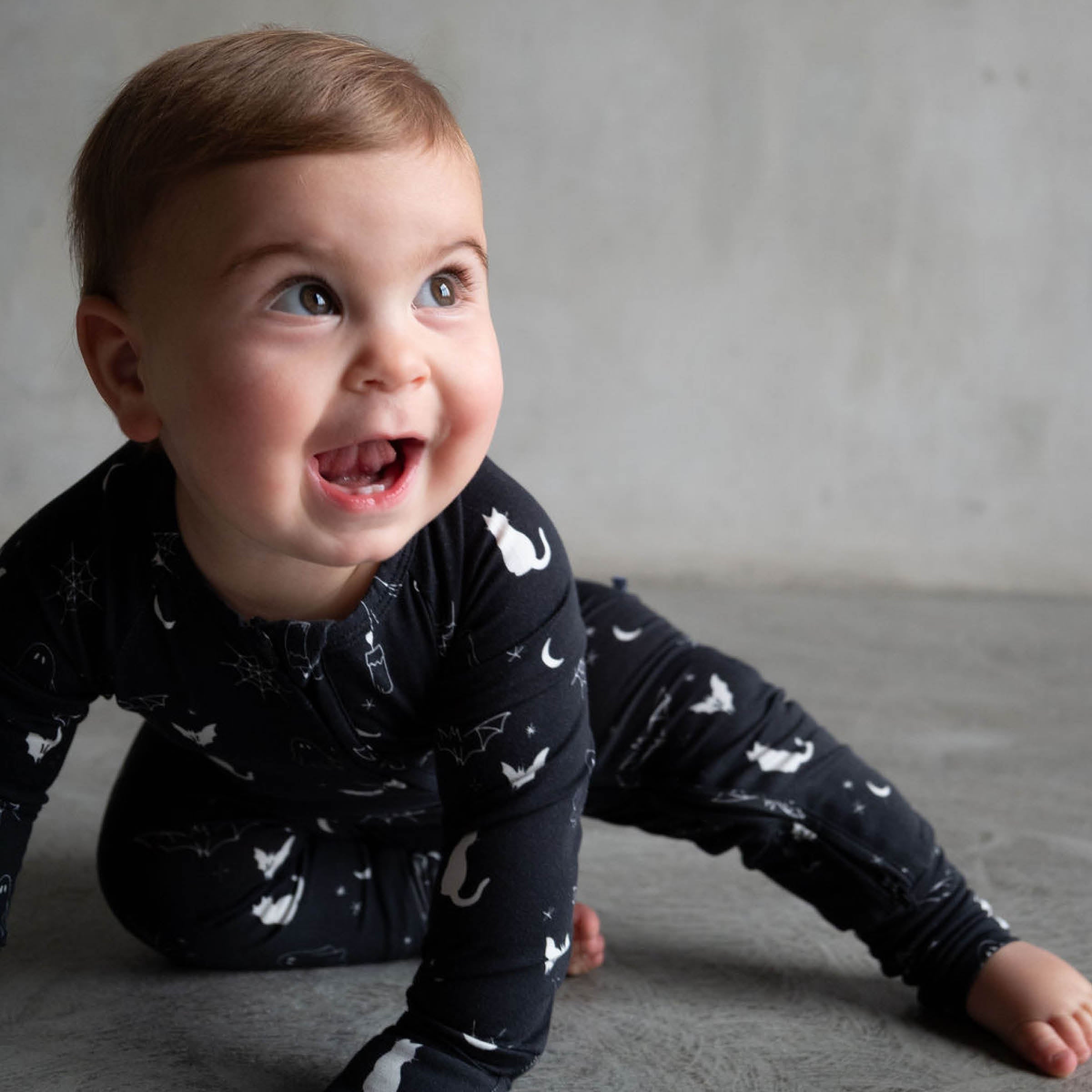 Spooky | Bamboo Zip Romper