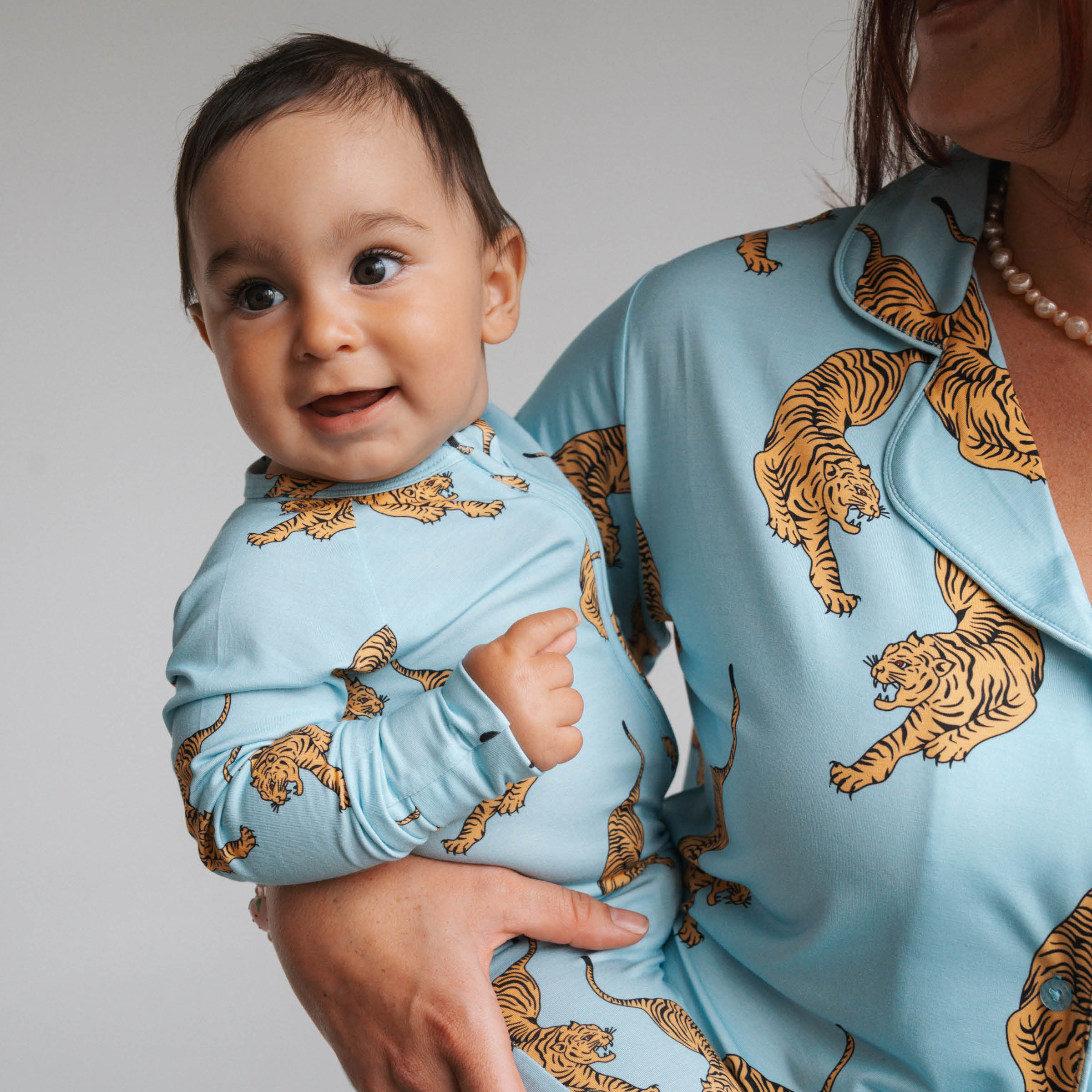 Tigers | Bamboo Viscose Zip Romper