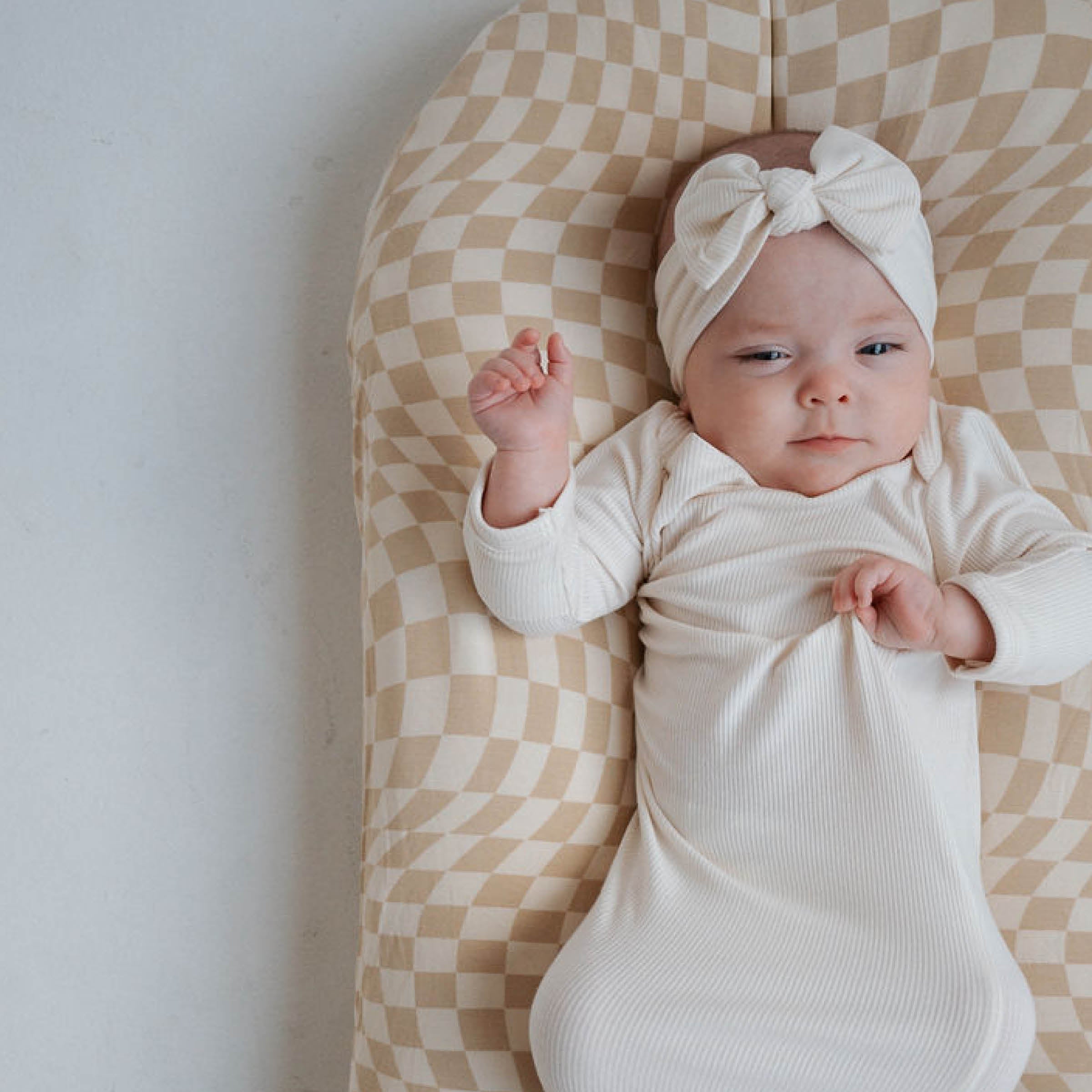 Ivory Ribbed | Head Wrap