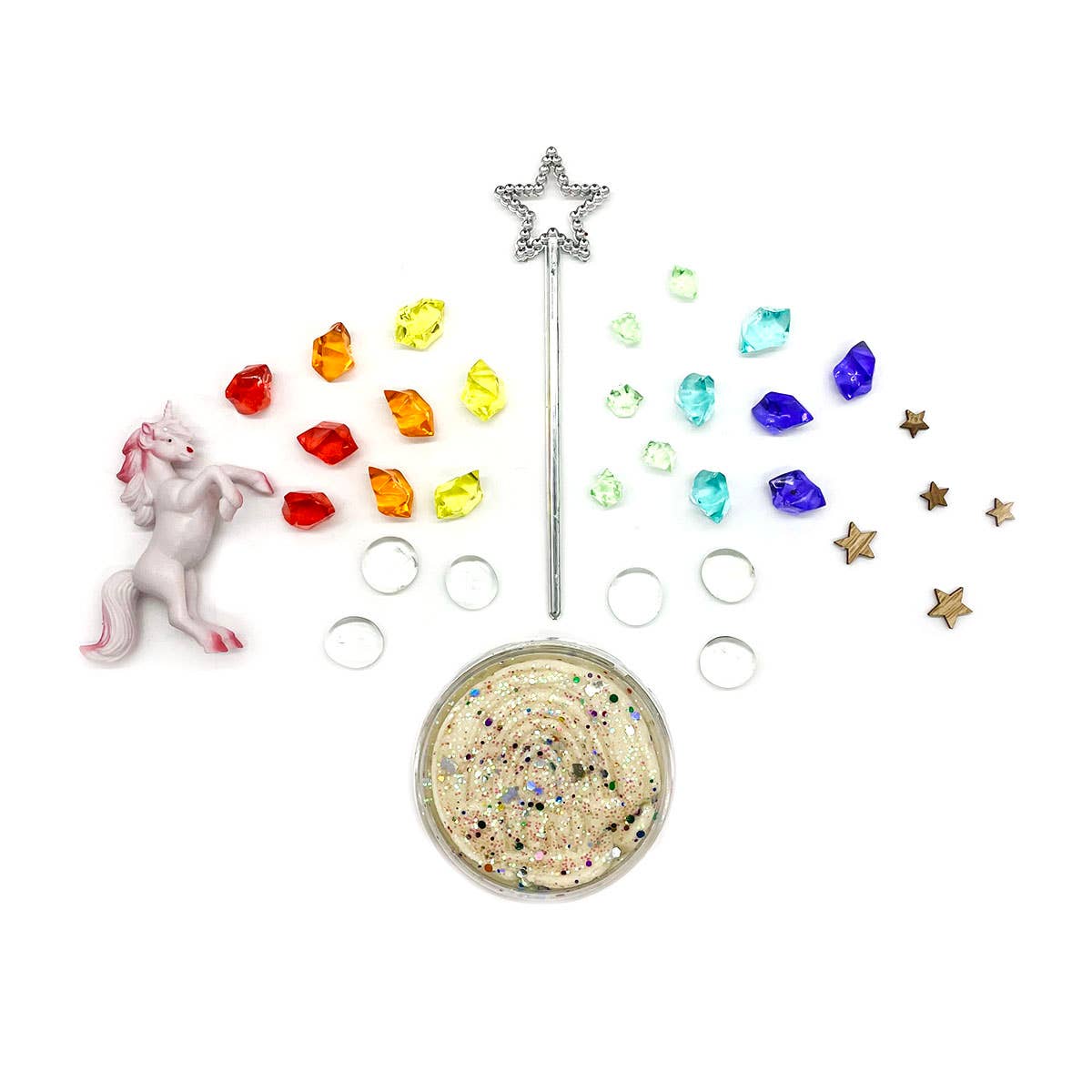 Unicorn Rainbow (Vanilla Buttercream) Sensory Dough Play Kit: Scented