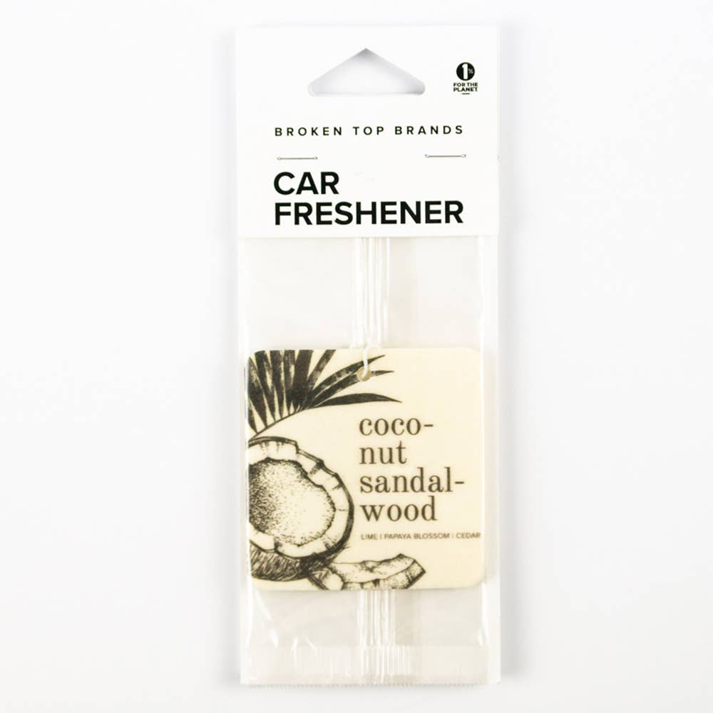 Broken Top Brands - Coconut Sandalwood Car Fresheners