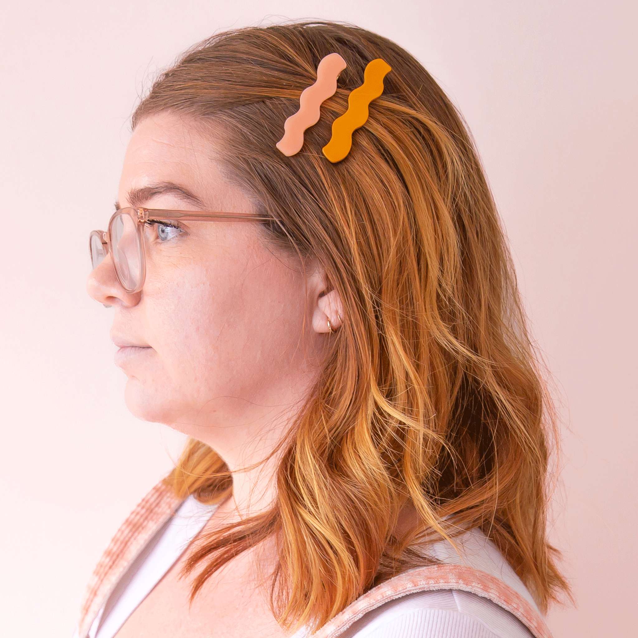 Sunshine Studios - Wavy Hair Clips | Pink Mango