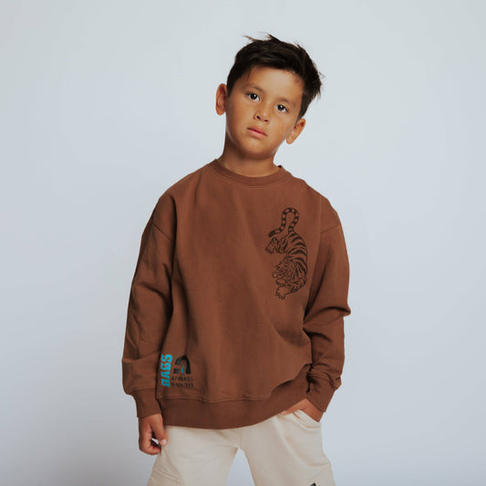 RAGS - Kids Sweatshirt - Tiger Style: 5/6Y