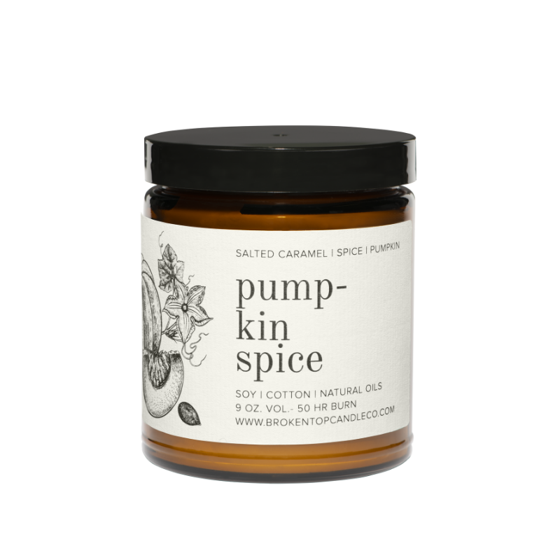 Broken Top Brands - Pumpkin Spice - 9 oz Soy Candle - Fall