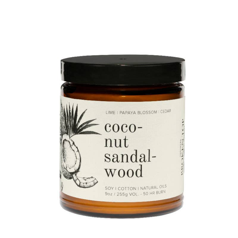 Broken Top Brands - Coconut Sandalwood Natural Soy Candle 9 oz
