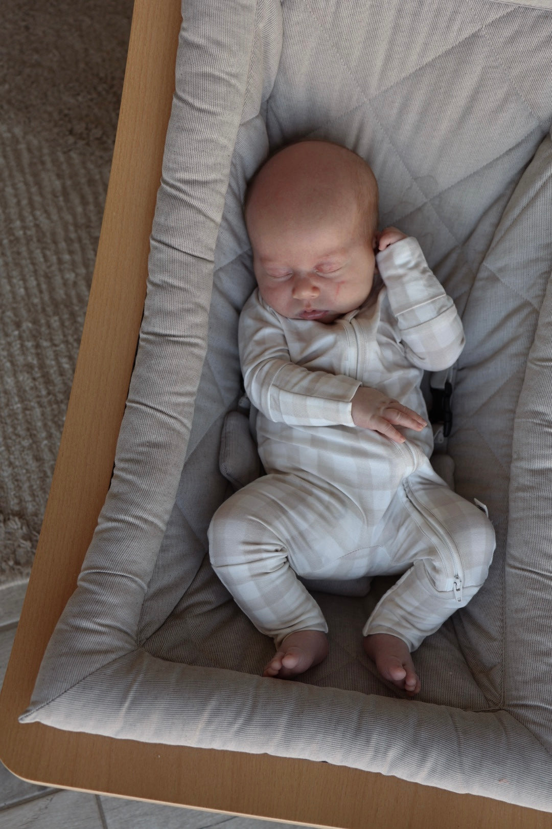 Bamboo Zip Pajamas | Gingham