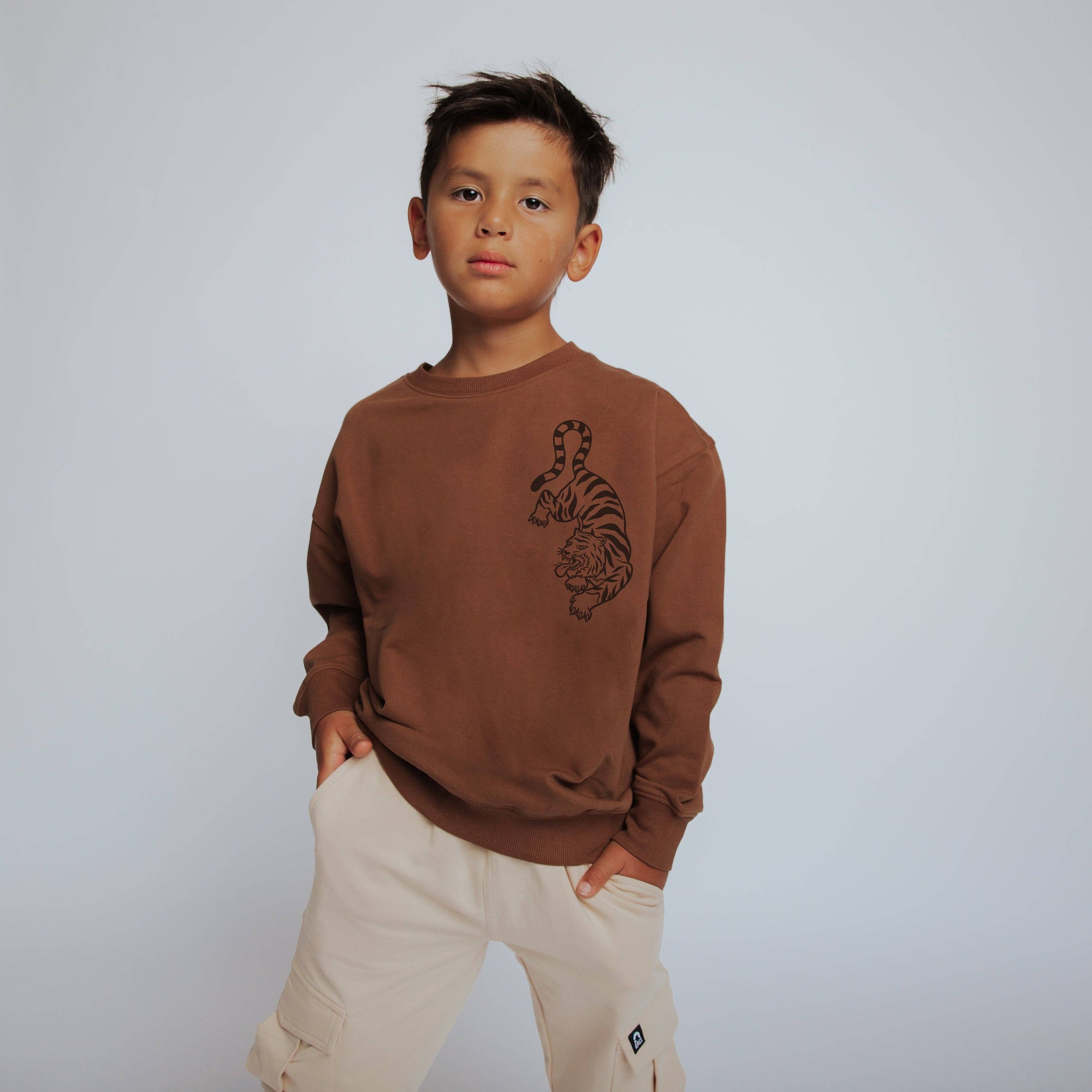 RAGS - Kids Sweatshirt - Tiger Style: 3/4Y