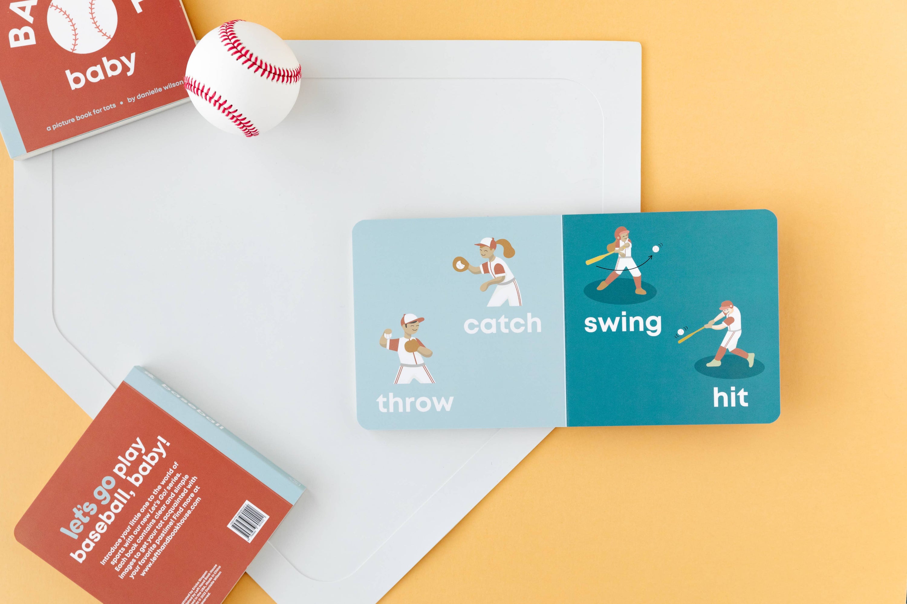 Left Hand Book House - Baseball Baby- Board Book