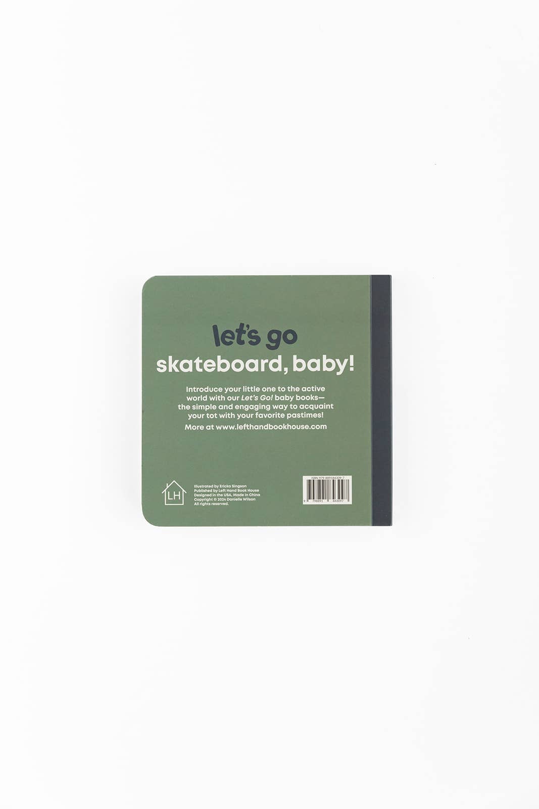 Left Hand Book House - Skater Baby- Board Book