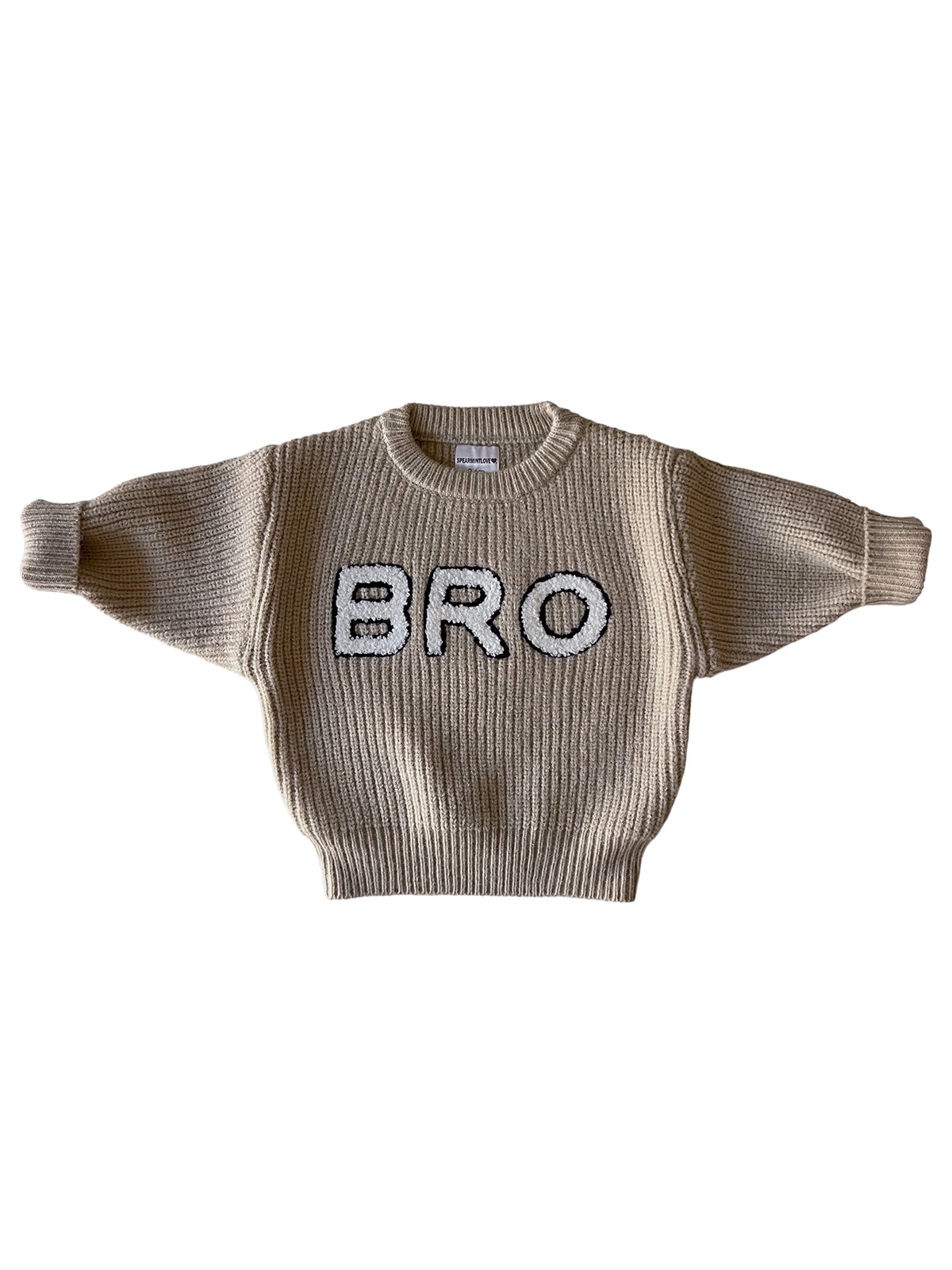 SpearmintLOVE - Bro Knit Sweater, Cocoa