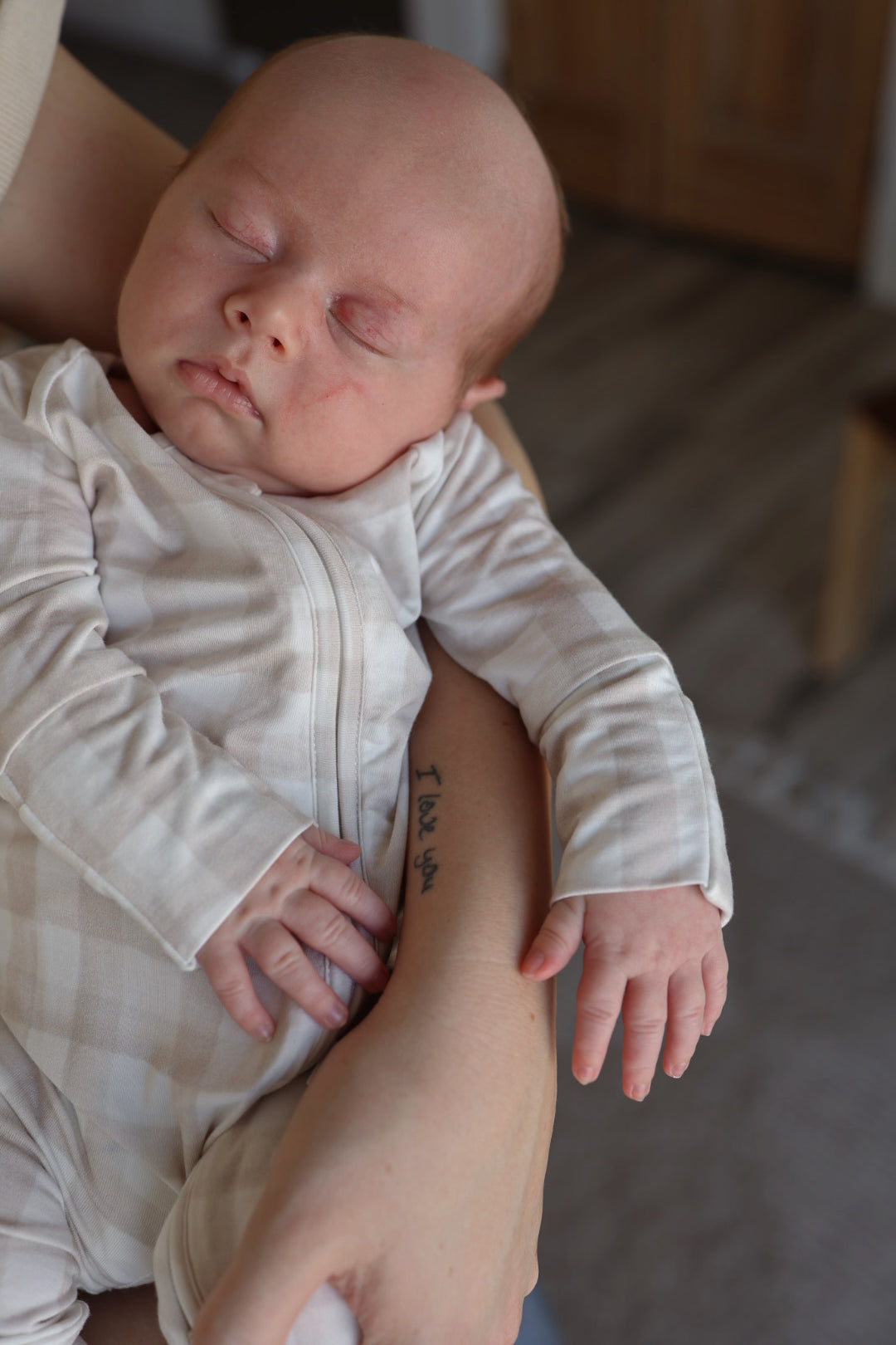 Bamboo Zip Pajamas | Gingham