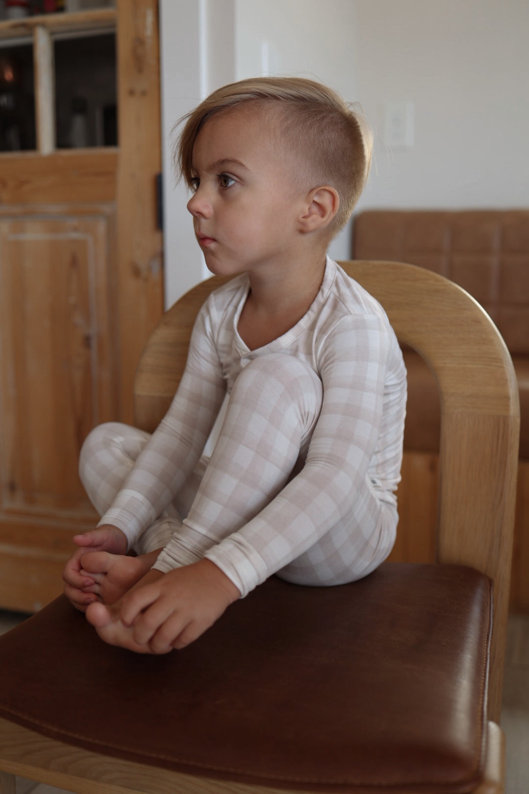 Bamboo Two Piece Pajamas | Gingham