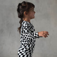 Load image into Gallery viewer, B&W Wavy Checker | Bamboo Two Piece Set
