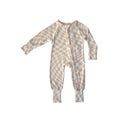 Load image into Gallery viewer, Wavy Checker | Bamboo Zip Romper
