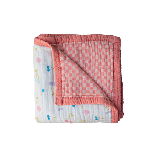 Cherry Pop | Reversible Muslin Quilt