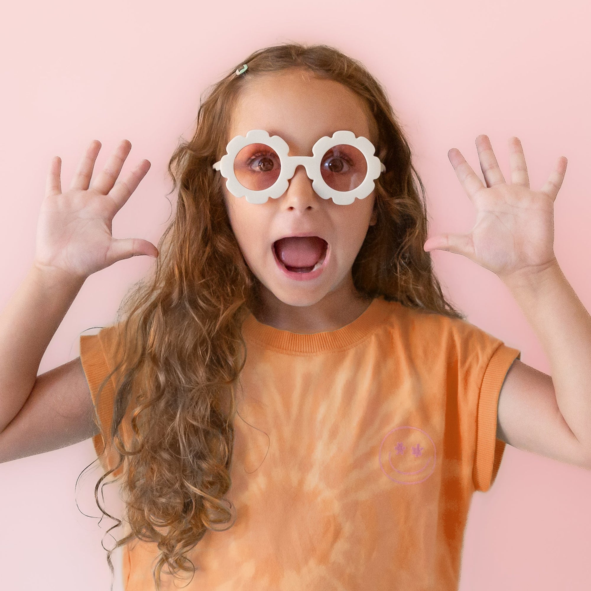 Kids Flower Sunglasses | Ivory