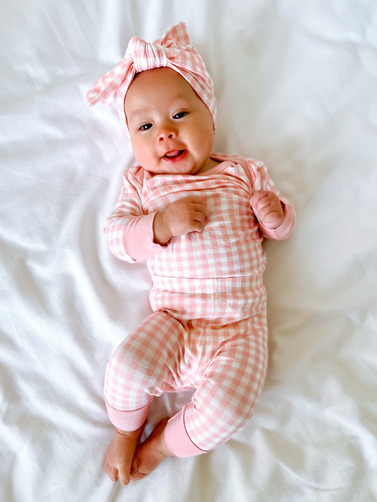 SpearmintLOVE - Everyday Baby Set, Pink Gingham