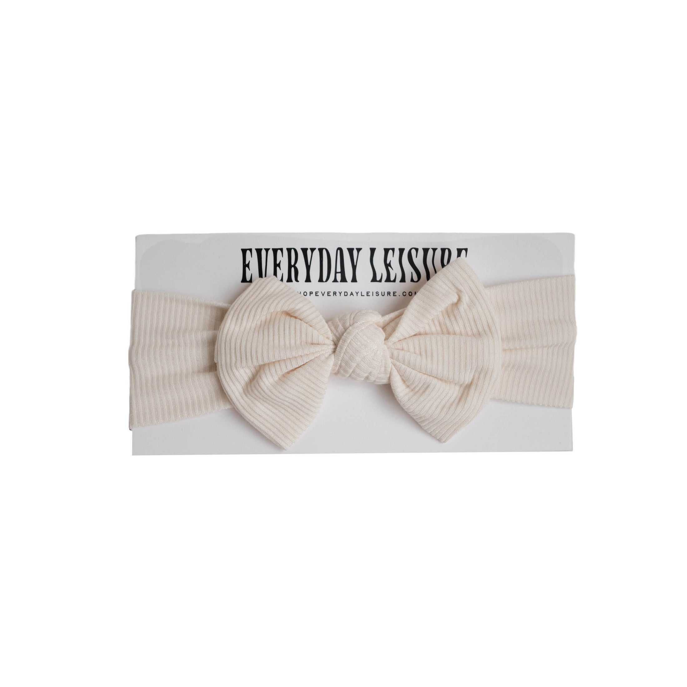 Ivory Ribbed | Head Wrap