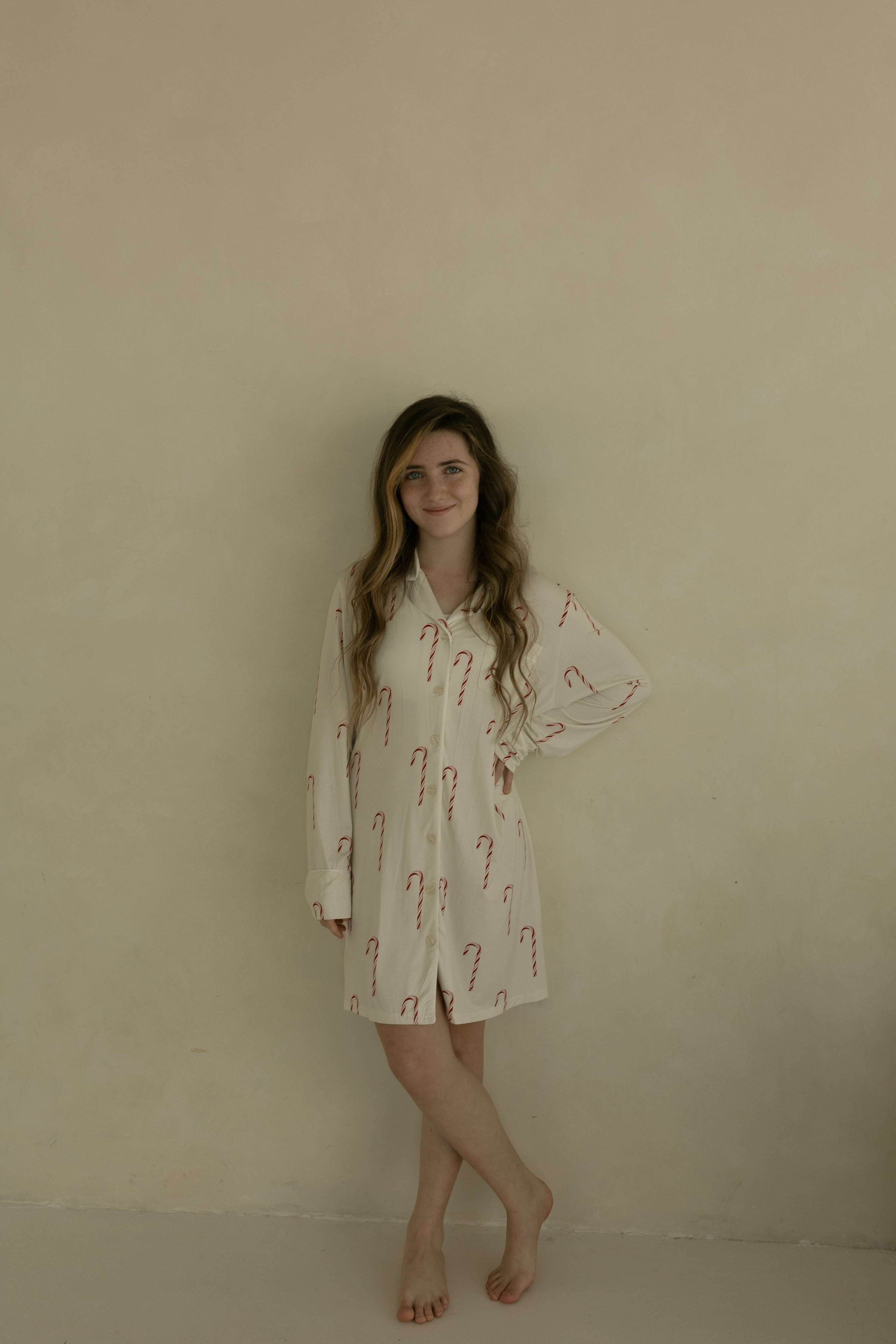 Women's Bamboo Sleeping Dress | Candy Cane