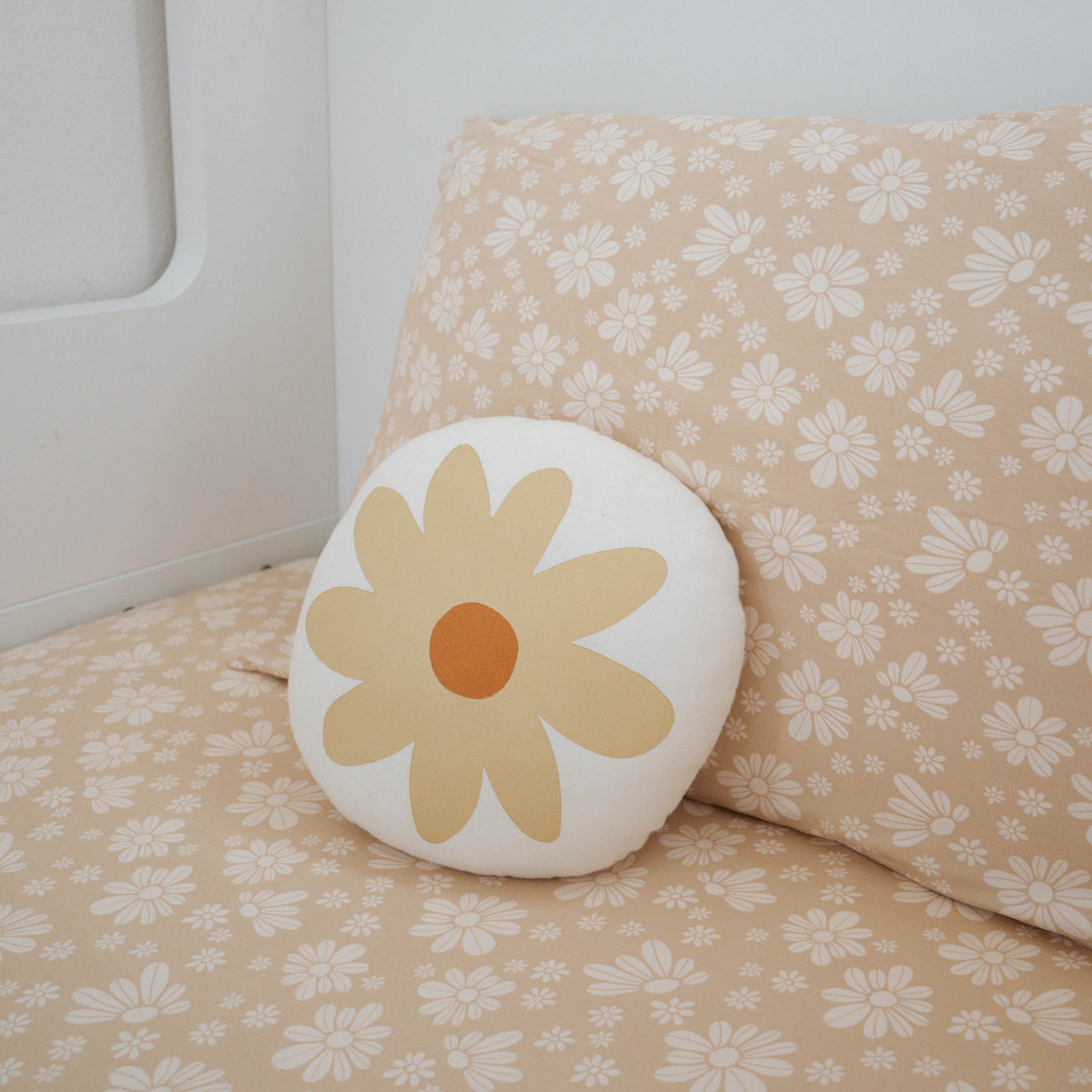 Retro Floral | Twin Fitted Sheet & Standard Pillowcase Set