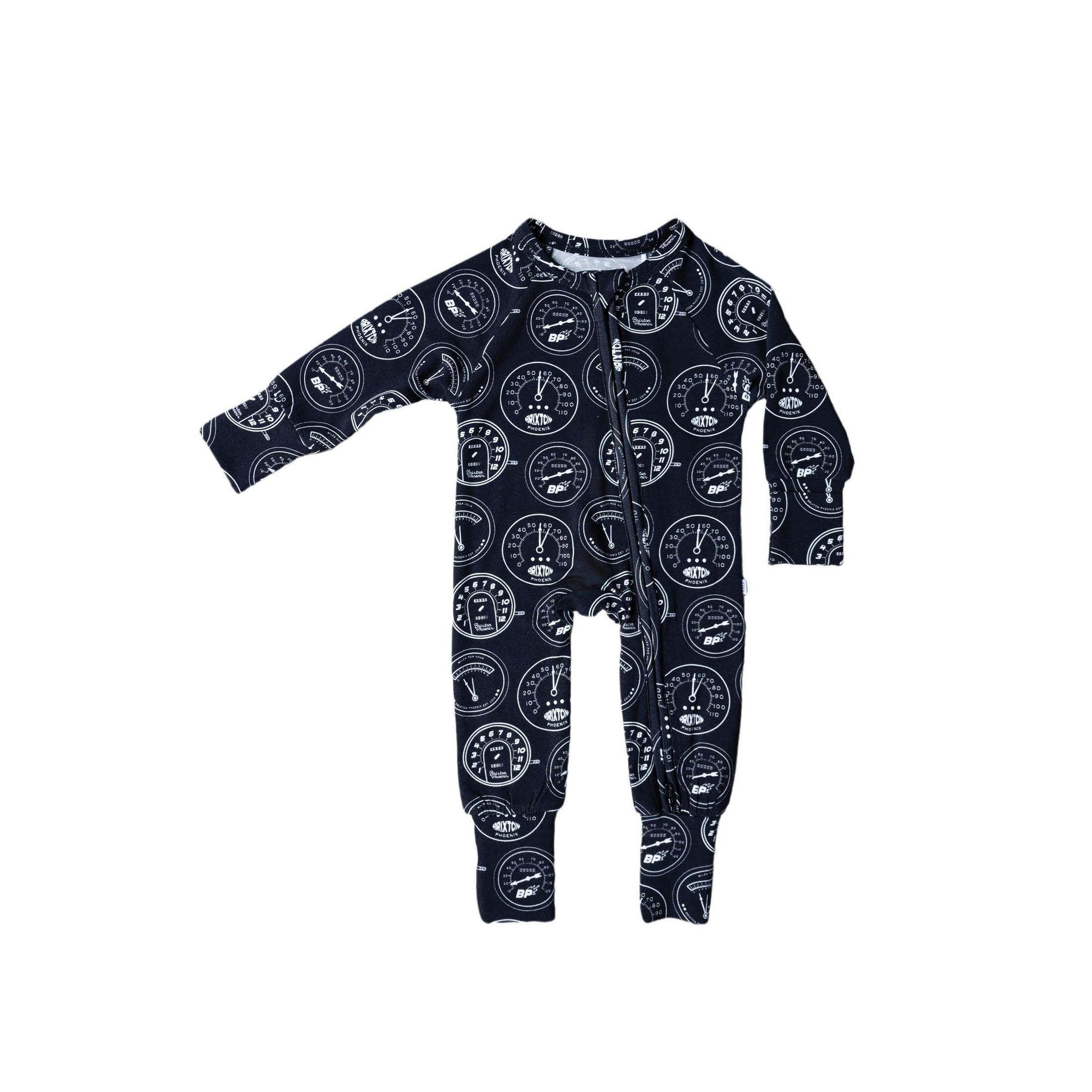 Speedometers | Bamboo Zip Romper