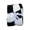 Load image into Gallery viewer, B&W Wavy Checker | XL Plush Blanket
