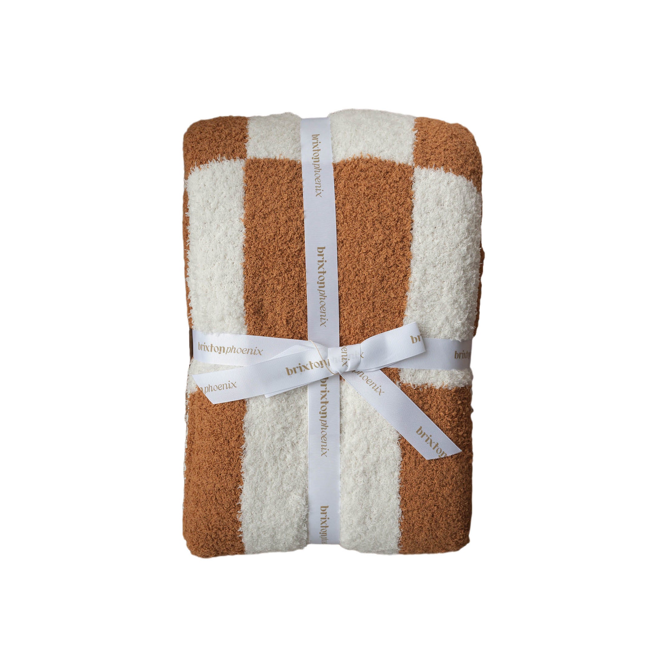 Almond Check | XL Plush Blanket