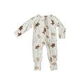 Load image into Gallery viewer, Gingerbread | Bamboo Zip Romper
