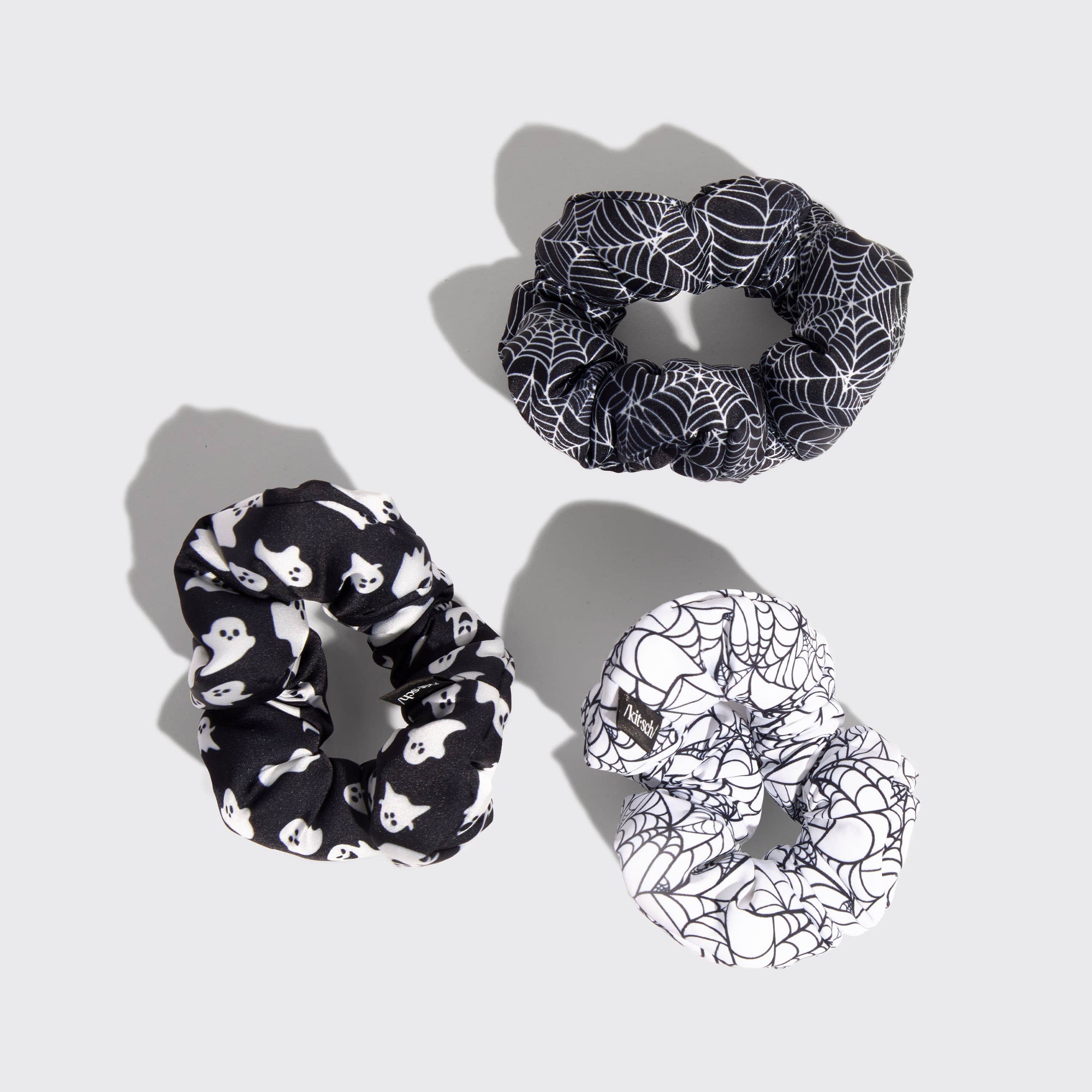 KITSCH - Cloud Scrunchies 3pc Set - Spiderweb