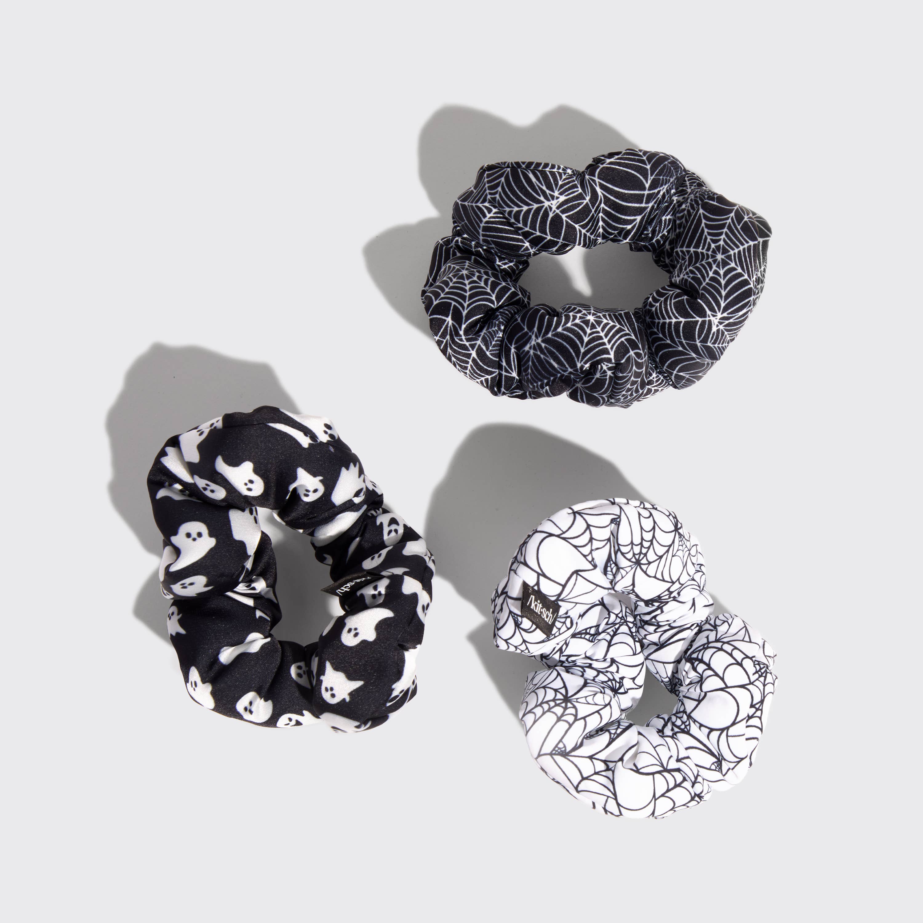 KITSCH - Cloud Scrunchies 3pc Set - Spiderweb