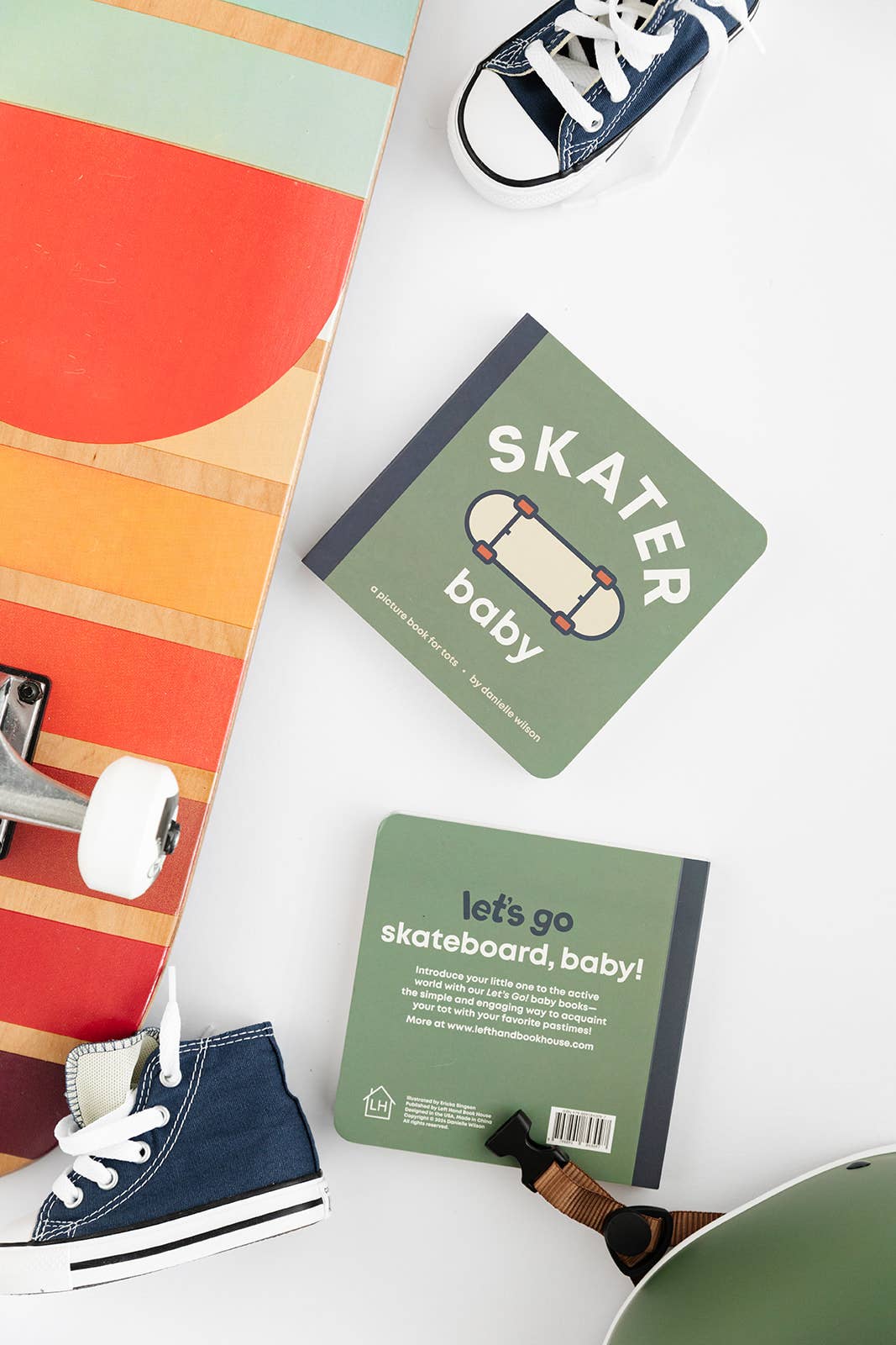 Left Hand Book House - Skater Baby- Board Book