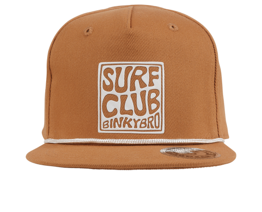 BinkyBro - Surf Club Hat: Brown / Toddler (12 months - 3 years) / Standard Fit