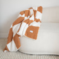 Load image into Gallery viewer, Almond Check | XL Plush Blanket
