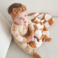 Load image into Gallery viewer, Almond Check | XS Plush Blanket
