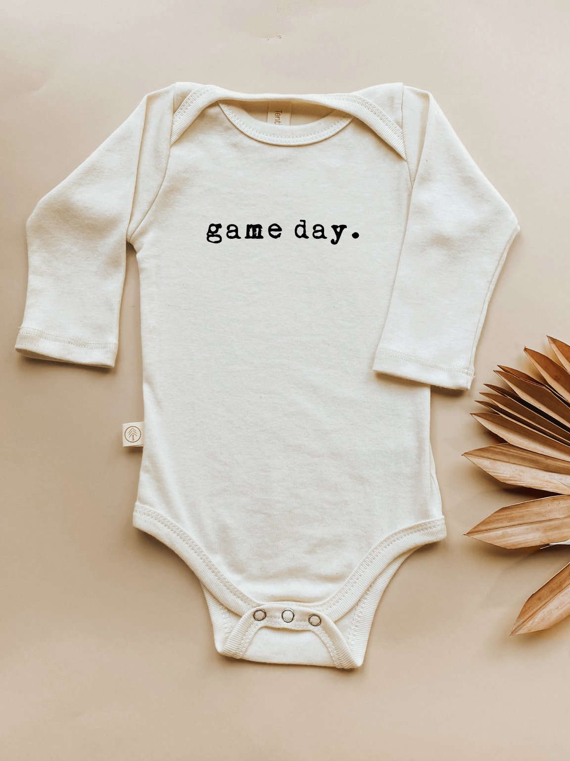 Game Day Organic Cotton Baby Bodysuit Long Sleeve