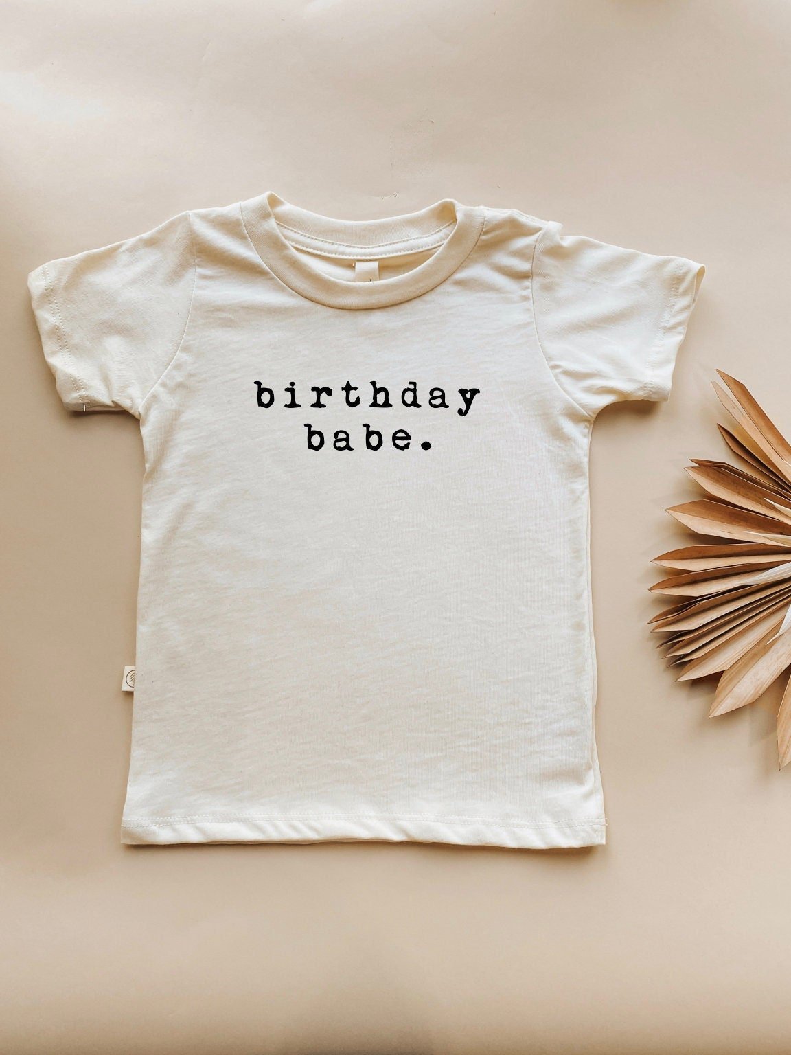 Birthday Babe Organic Cotton Kids T-shirt Short Sleeve