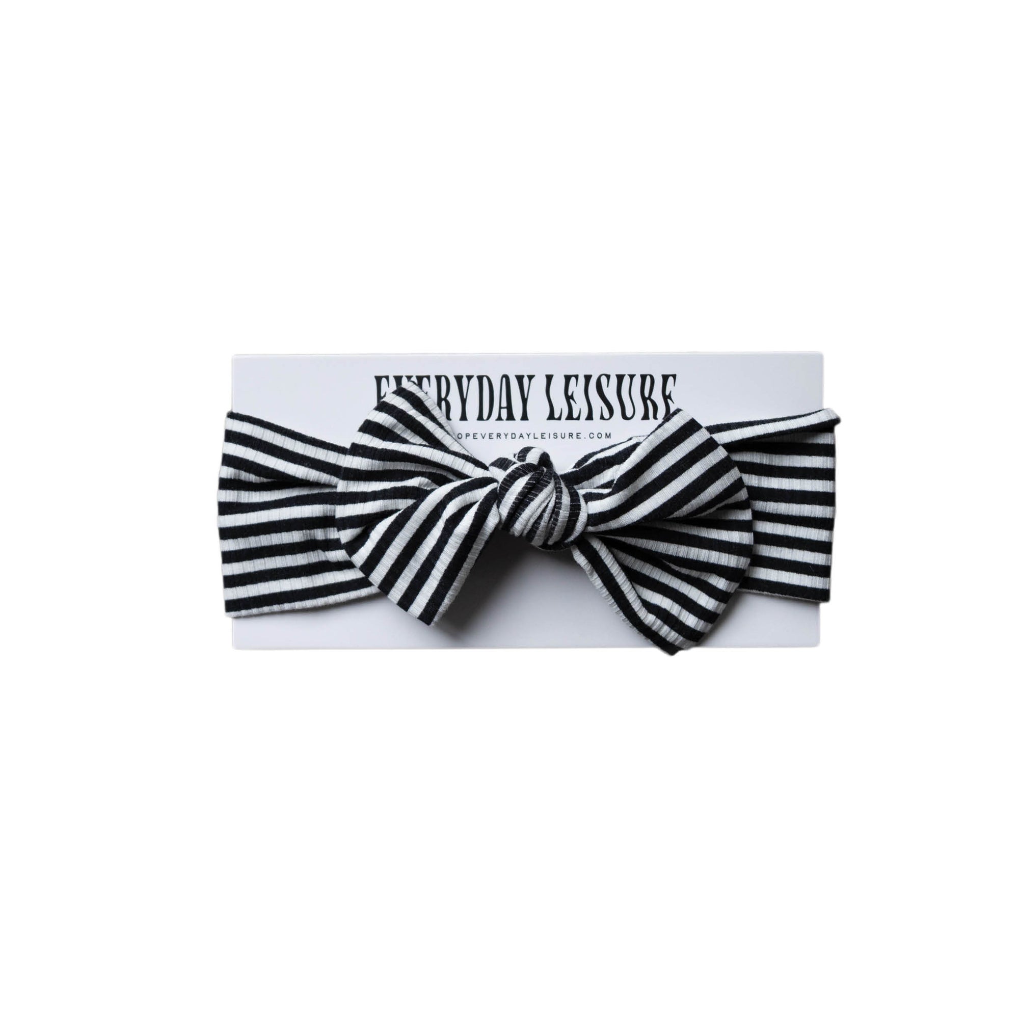 *PRE-ORDER 9/29* Midnight Stripe | Ribbed Bamboo Head Wrap
