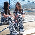 Load image into Gallery viewer, B&W Wavy Checker | Women's Flare Set
