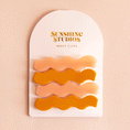 Load image into Gallery viewer, Sunshine Studios - Wavy Hair Clips | Pink Mango
