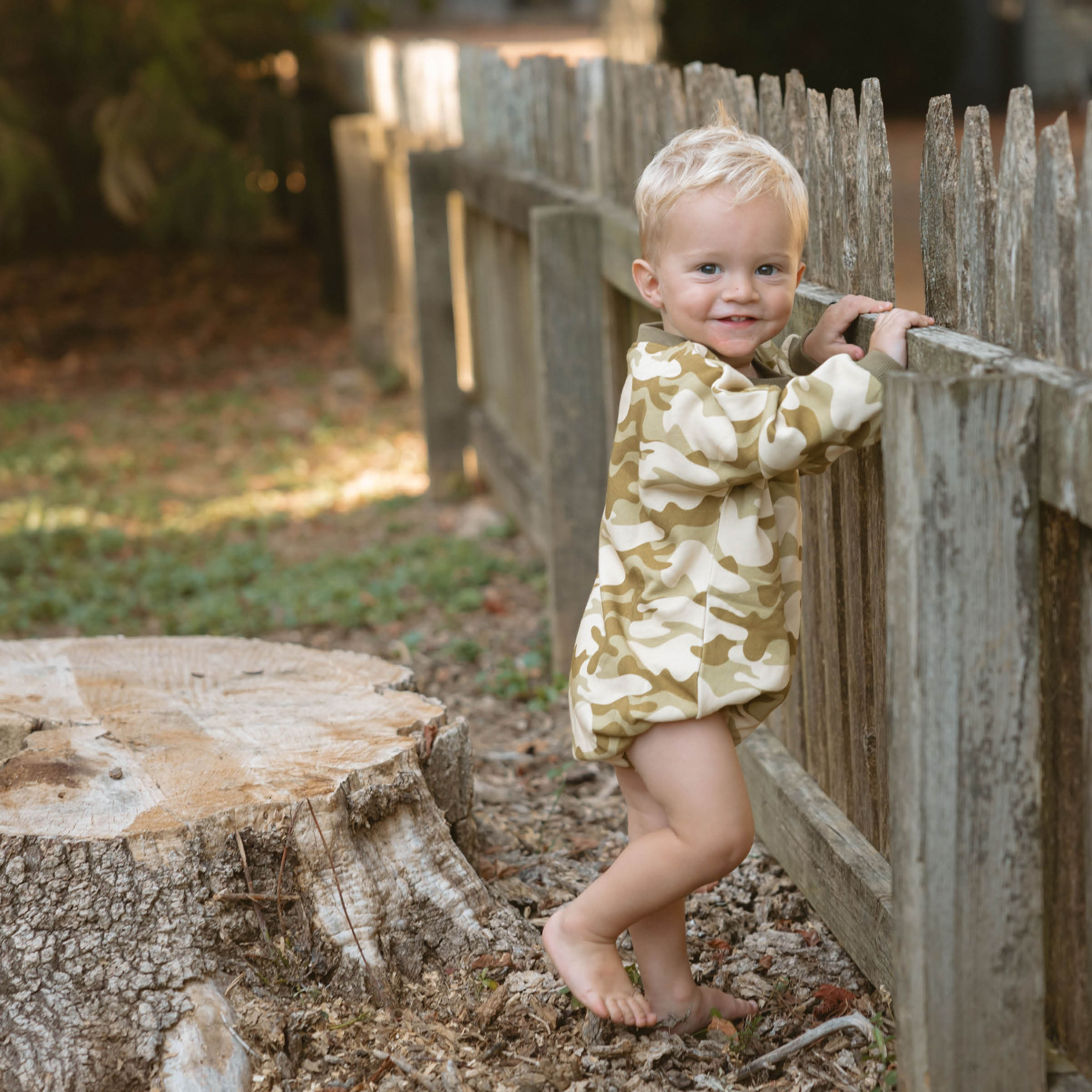 Vintage Camo | Bubble Romper