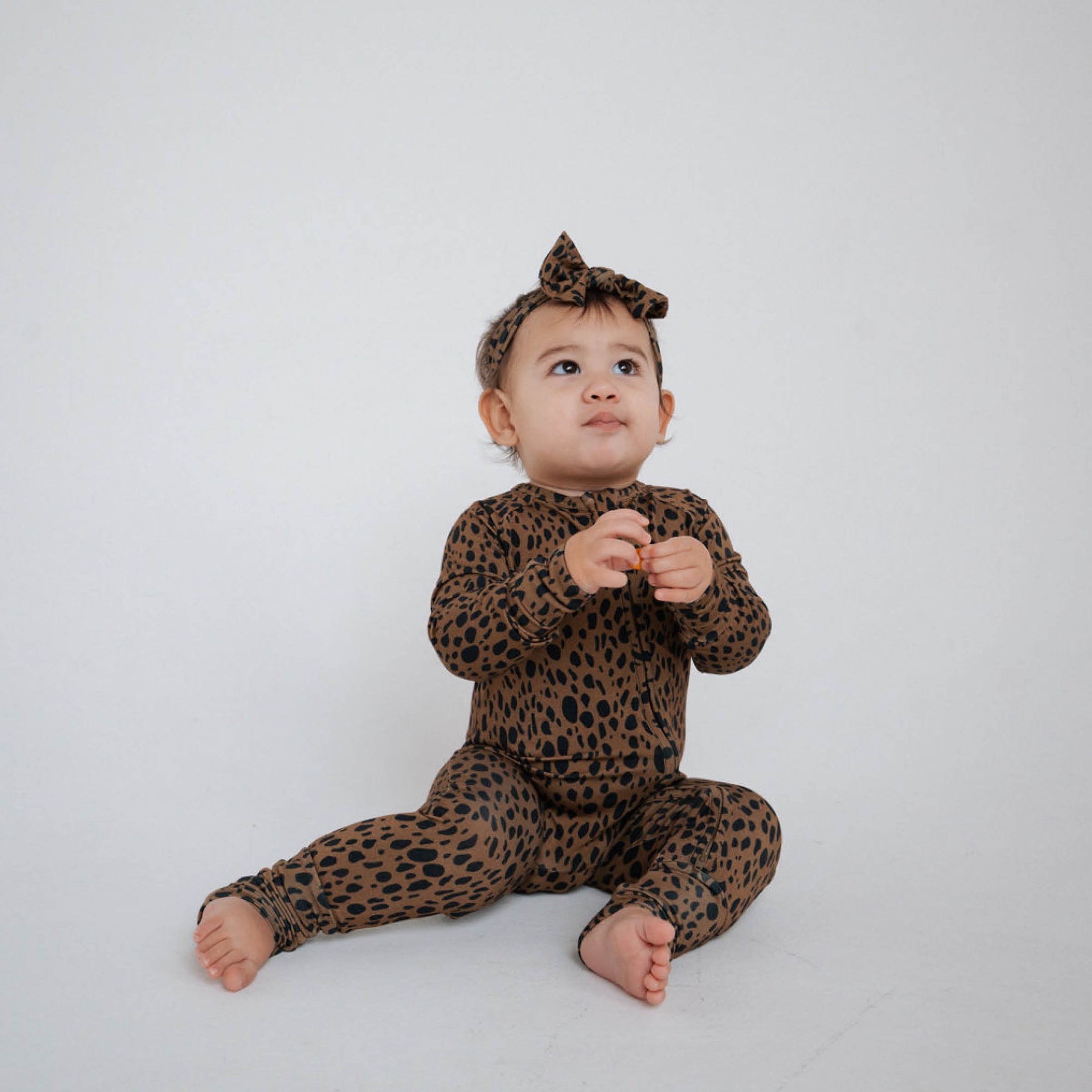 Cheetah | Bamboo Zip Romper