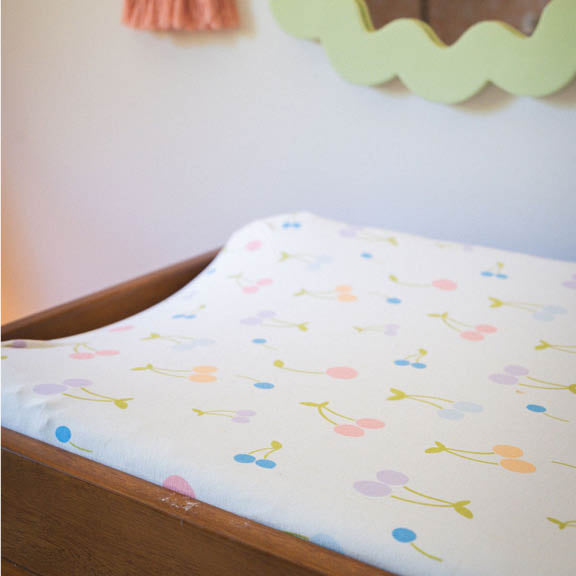 Cherry Pop | Bamboo Changing Pad Cover