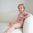 Load image into Gallery viewer, Chocolate Gingham | Bamboo Two Piece Set
